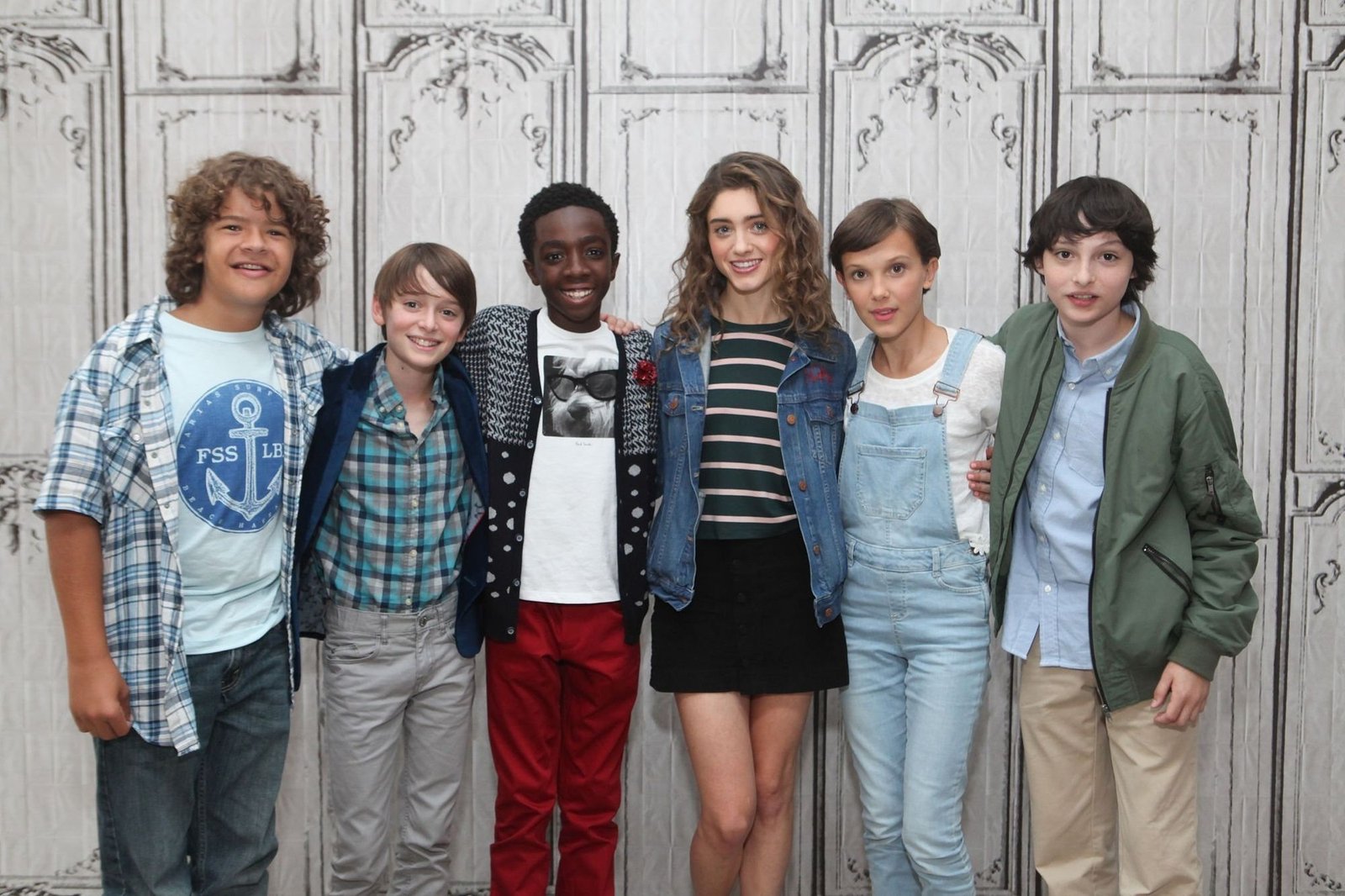 Stranger Things cast featuring the main actors and characters